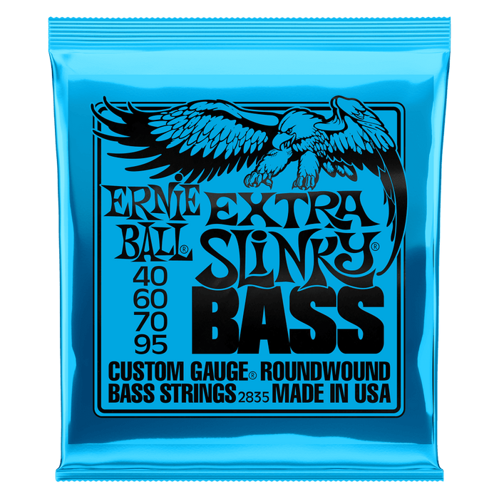 Extra Slinky Nickel Wound Electric Bass Strings - 40-95 - Guitar Warehouse