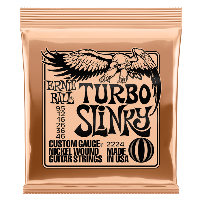 Ernie Ball Turbo Slinky Electric Guitar Strings 9.5-46 - Guitar Warehouse