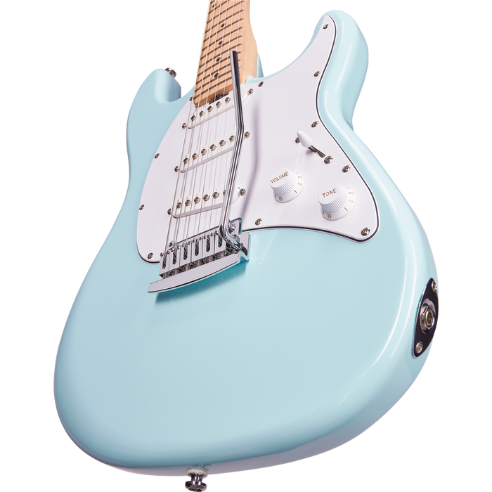 Sterling CT30SSS Cutlass SSS Electric Guitar - Daphne Blue MN - Guitar Warehouse