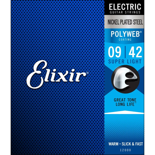 Elixir - Electric Polyweb Super Light Strings 9 - 42 - Guitar Warehouse