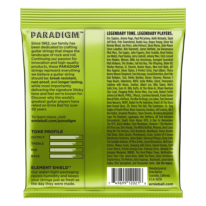 Ernie Ball Paradigm Regular Slinky Electric Guitar Strings 10-46 - Guitar Warehouse