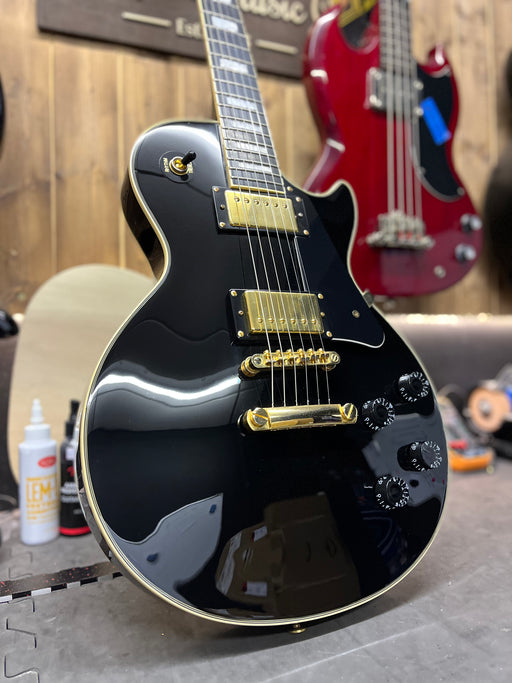 2018 Epiphone Les Paul Custom Pro Black - Pre-owned - Guitar Warehouse