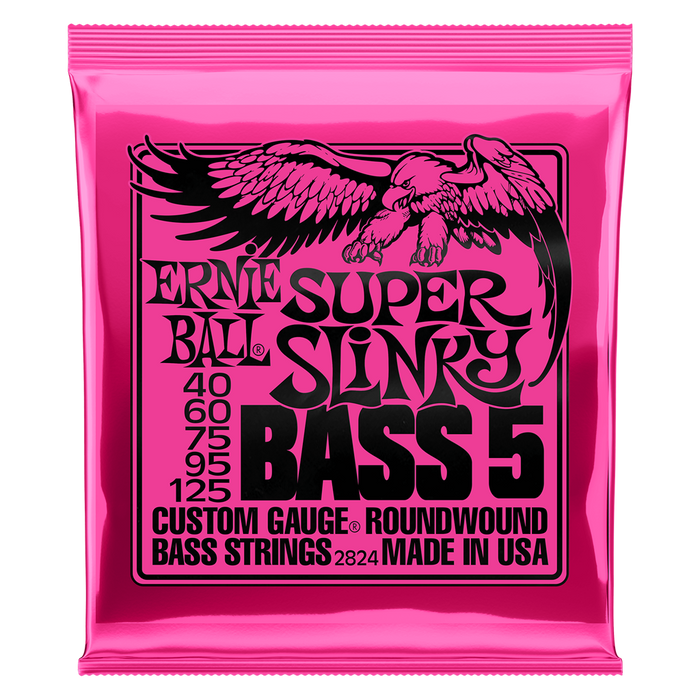 EB 5-STRING SUPER SLINKY BASS SET 40-125 - Guitar Warehouse