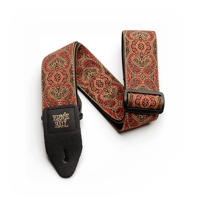 Ernie Ball Jacquard Guitar Strap - Crimson Paisley - Guitar Warehouse