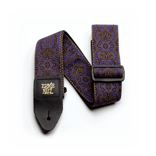 Ernie Ball Jacquard Guitar Strap - Purple Paisley - Guitar Warehouse