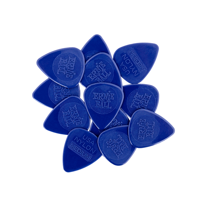 Ernie Ball Pick Pack EB 9136 12 X NYLON MED PICK .72mm - Guitar Warehouse