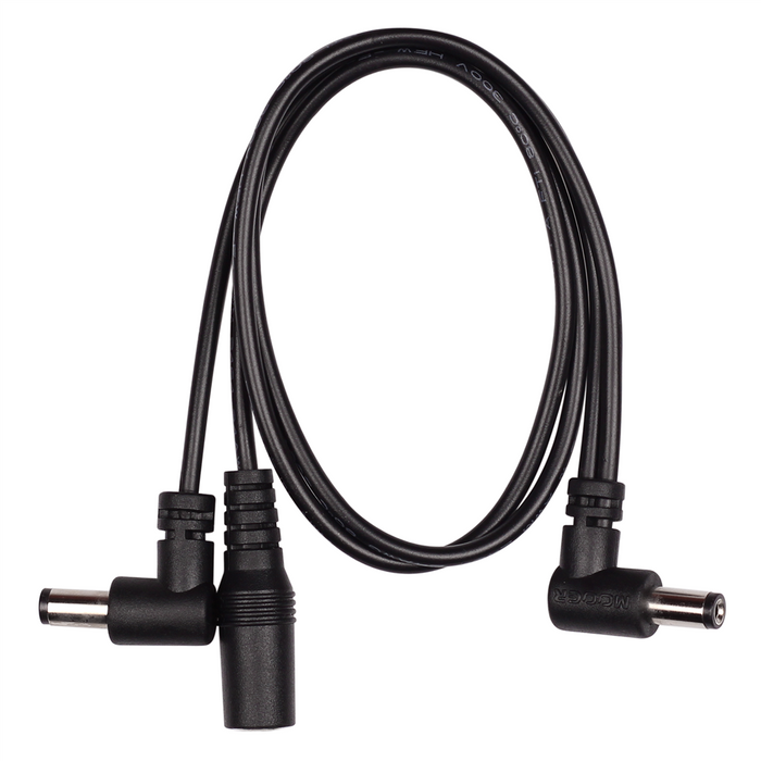 Pedal Daisy Chain 2 Angled 9v DC Adapter Cable - Guitar Warehouse