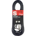 Stagg Deluxe Instrument Cable 6m (20ft) Straight to Angled Jack - Black - Guitar Warehouse