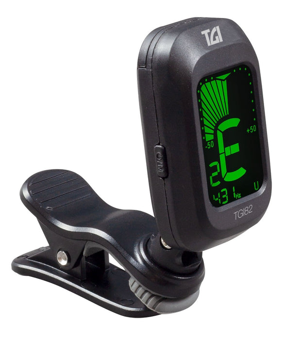 TGI CHOMATIC TUNER DIGITAL CLIP ON for Guitar, Bass, Violin, Ukulele. - Guitar Warehouse