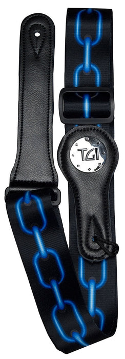 TGI Guitar Strap - Blue Chain - Guitar Warehouse