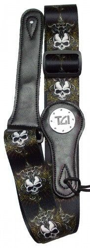 Skull Celtic Cross Guitar Strap - TGI - Guitar Warehouse