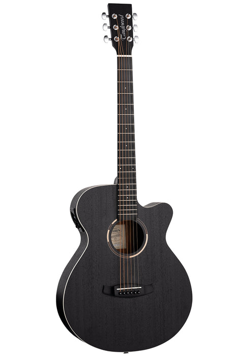 Tanglewood Blackbird Super Folk Cutaway Electro Acoustic Smokestack Black Satin TWBB-SFCE *Setup Included - Guitar Warehouse