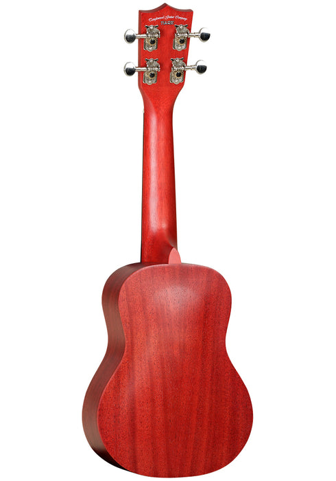 Tanglewood Soprano Ukulele All Mahogany,  Red Satin - Guitar Warehouse