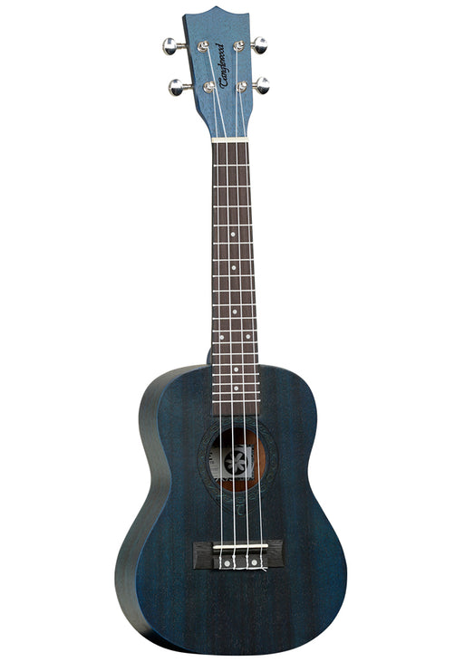 Tanglewood Concert Ukulele All Mahogany Denim Blue Satin - Guitar Warehouse